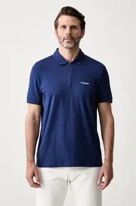Armani Exchange  polo pánské bavlněné s elastanem