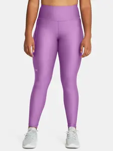 Legíny Under Armour Tech HiRise Leg - fialové