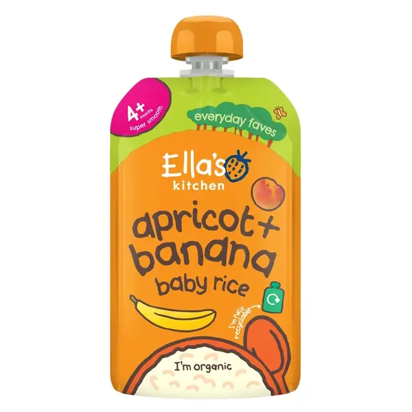 ELLA'S KITCHEN Dětská rýže banán a meruňka BIO 120 g