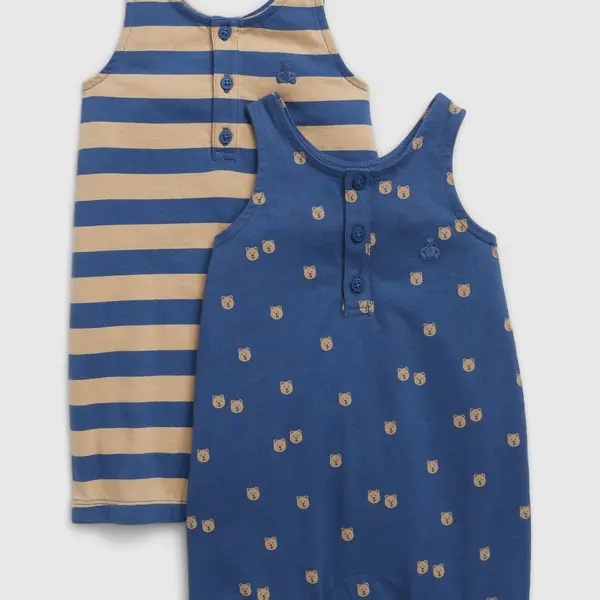GAP Baby overal bez rukávu, 2 ks - Kluci
