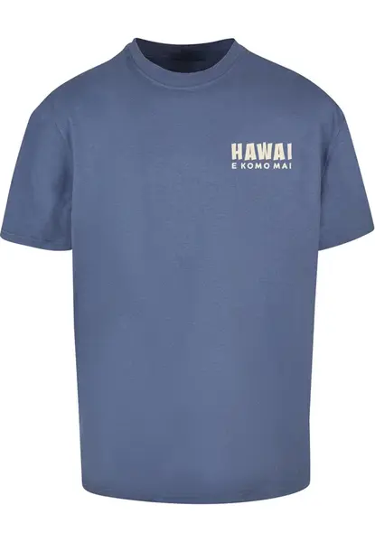 Merchcode Tričko 'Hawai'  svetlobéžová / zafírová