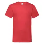 Men's Red T-shirt Valueweight V-Neck Fruit of the Loom
