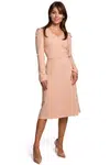 Dámské šaty BeWear BeWear_Dress_B162_Beige