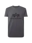 ALPHA INDUSTRIES Tričko  tmavosivá / čierna