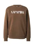 NAPAPIJRI Mikina 'BLISS'  hnedá / biela