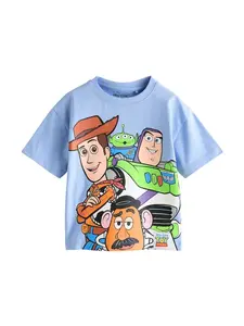 Next Tričko 'Toy Story'  svetlomodrá / hnedá / zelená