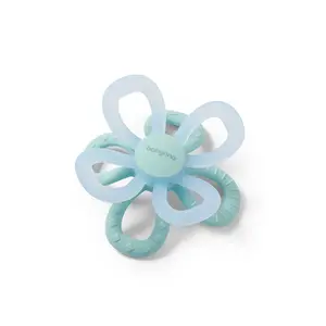 BABYONO Kousátko silikonové Flower Blue