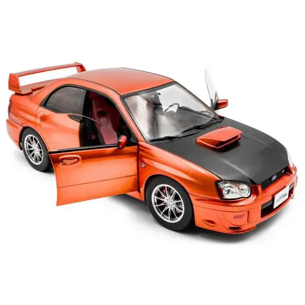1:18 SUBARU IMPREZA WRX STI ORANGE METALLIC 2003 - SOLIDO