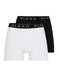 BLEND Boxerky 'Ned'  čierna / biela
