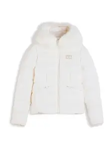 Tommy Jeans Zimná bunda  biela