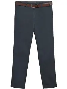 Next Chino nohavice  námornícka modrá / tmavohnedá