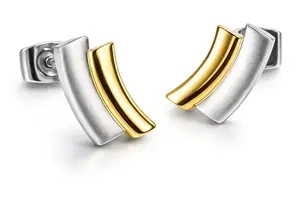 Boccia Titanium Pozlacené titanové náušnice 0561-02