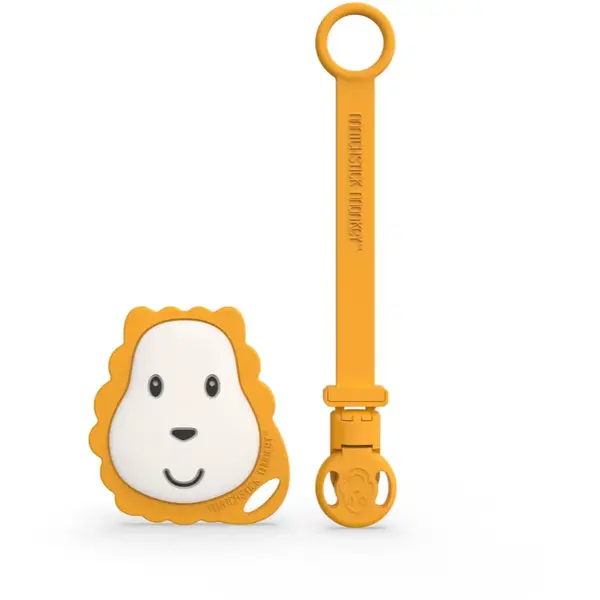 Matchstick Monkey Flat Face Teether & Soother Clip dárková sada pro děti Lion