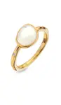 Hot Diamonds Pozlátený prsteň s diamantom a perleťou Jac Jossa Soul DR231 52 mm