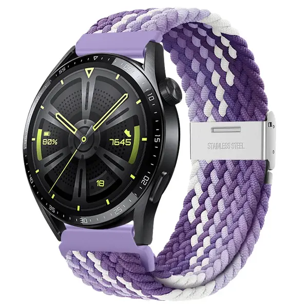 BStrap Elastic Nylon 2 remienok na Samsung Galaxy Watch Active 2 40/44mm, grape