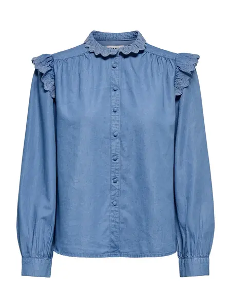 ONLY Blúzka 'ONLPIPER'  modrá denim