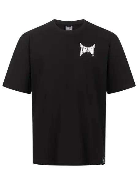 Tapout Tričko 'Creekside'  čierna / biela