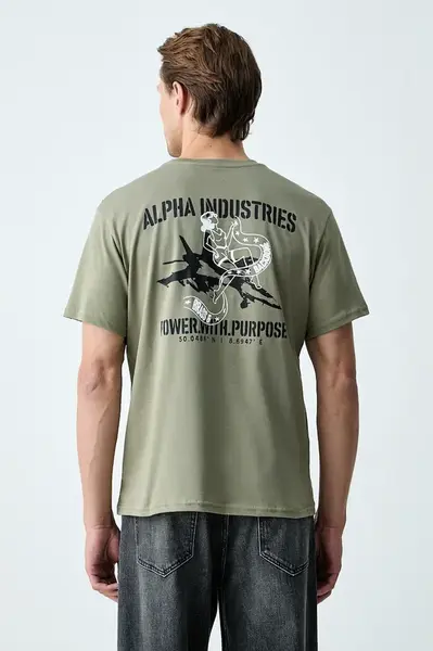 Alpha Industries  tričko pánské bavlněné Noseart Backprint