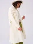 Ekri coat with pockets Blue Shadow