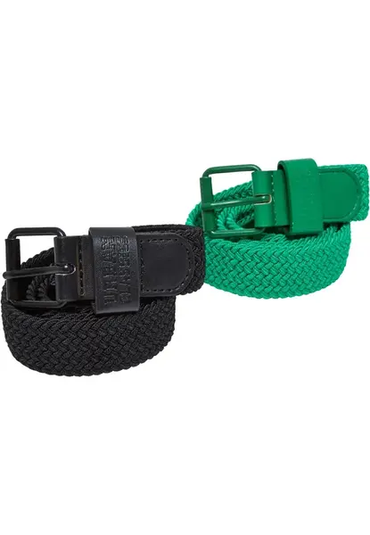 Urban Classics Opasky ' Elastic Belt Set Kids '  čierna