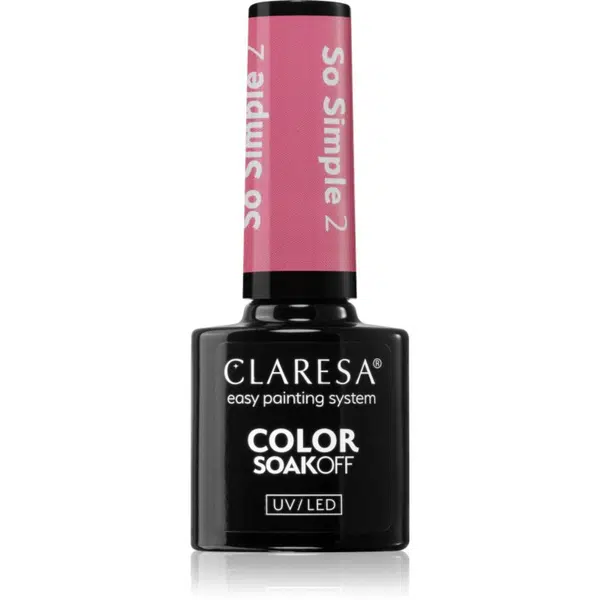 Claresa SoakOff UV/LED Color So Simple gélový lak na nechty odtieň 2 5 g