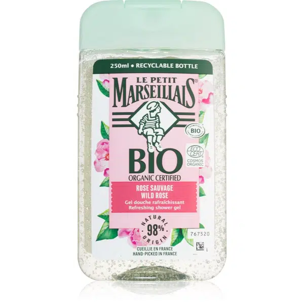 Le Petit Marseillais Wild Rose BIO osviežujúci sprchový gél 250 ml