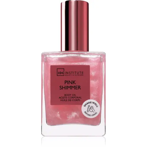 IDC Institute Shimmer Pink trblietavý olej na telo 45 ml