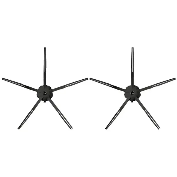 Bočné kefky pre Xiaomi/Roborock - mäkké lepidlo čierne 2ks