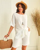 Resti Cotton and linen women's oversize set