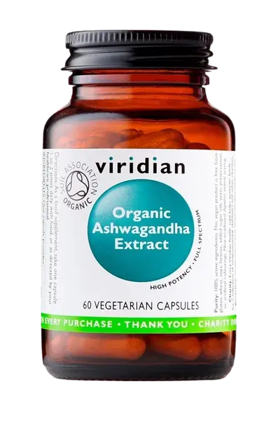 VIRIDIAN Ashwagandha Extract Organic 60 kapsúl