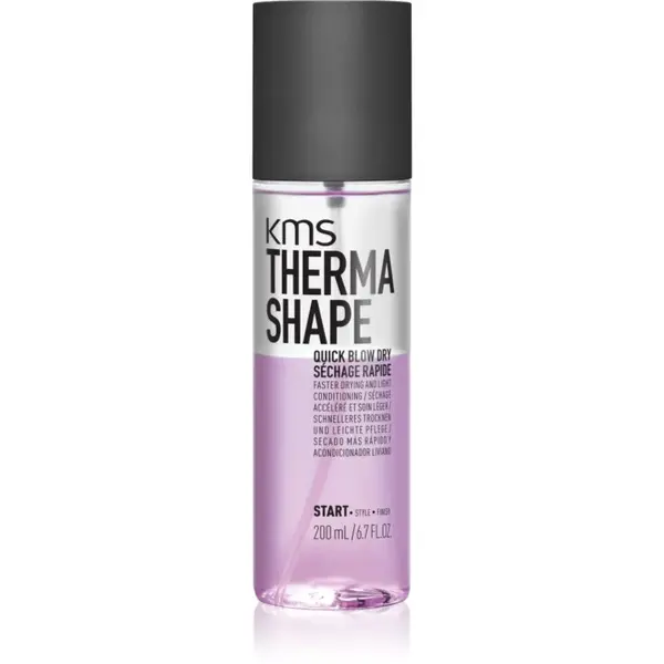 KMS Thermashape Quick Blow Dry stylingový ochranný sprej na vlasy pre rýchlejšiu fúkanú 200 ml