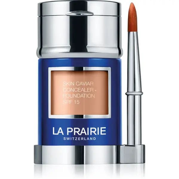 La Prairie Skin Caviar Concealer Foundation make-up a korektor SPF 15 odtieň NC-15 Crème Pêche 30 ml