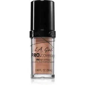 L.A. Girl Cosmetics PRO. Coverage rozjasňujúci tekutý make-up odtieň Porcelain 28 ml