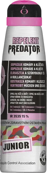 PREDATOR Repelent Junior sprej proti komárom a kliešťom 150 ml
