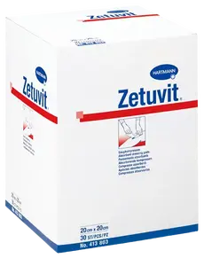 HARTMANN Zetuvit kompres nasiakavý sterilný 25 ks