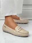 Resti Beige Kallista Women's Loafers - Premium Suede Ecological Leather