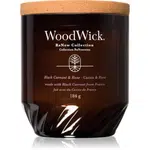 Woodwick Black Currant & Rose vonná sviečka 184 g