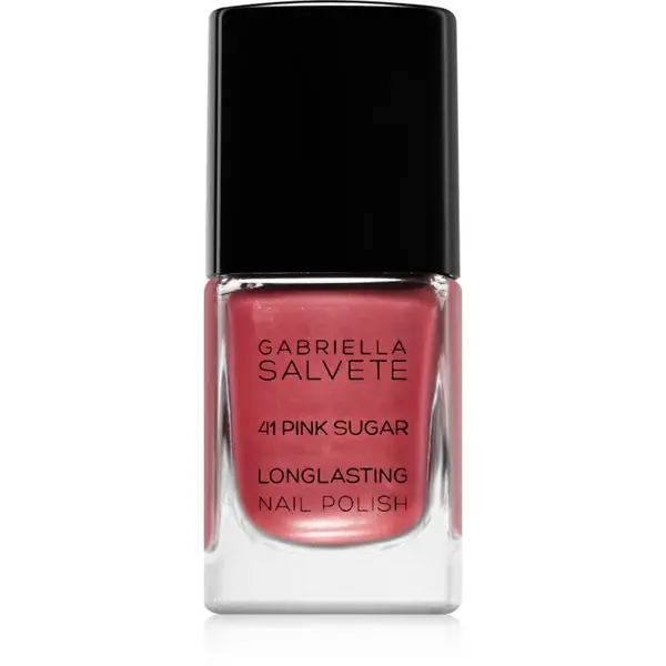 Gabriella Salvete Longlasting Enamel dlhotrvajúci lak na nechty s perleťovým leskom odtieň 41 Pink Sugar 11 ml
