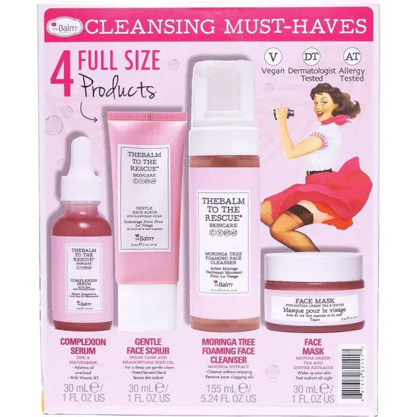 theBalm To The Rescue® Skincare Collection darčeková sada pre dokonalé vyčistenie pleti