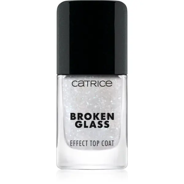 Catrice Broken Glass Effect Top Coat vrchný lak na nechty s trblietkami odtieň 050 Sparkling Reflection 10.5 ml