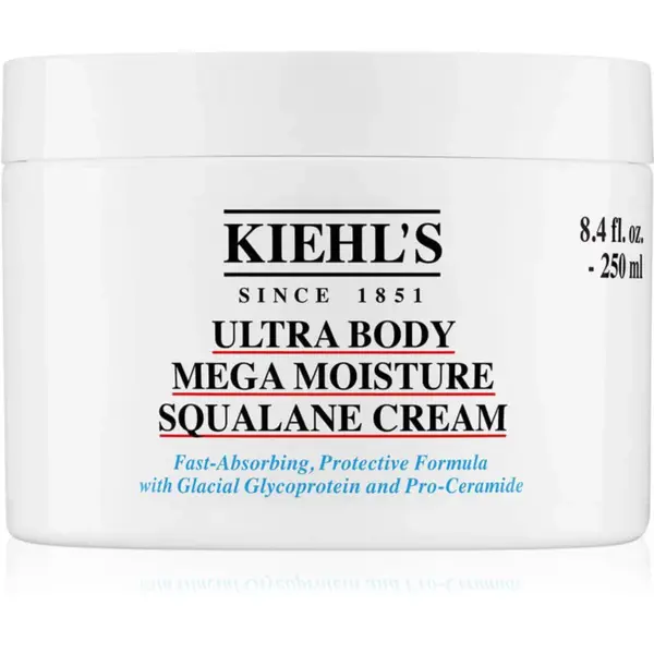 Kiehl's Ultra Body Mega Moisture Squalane Cream hydratačný telový krém pre ženy 250 ml