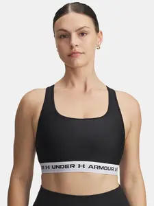 Women's bra Under Armour Crossback Mid Bra-BLK - Women's