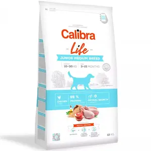 Calibra Dog Life Junior Medium Breed Chicken 12 kg | Granule pre psov