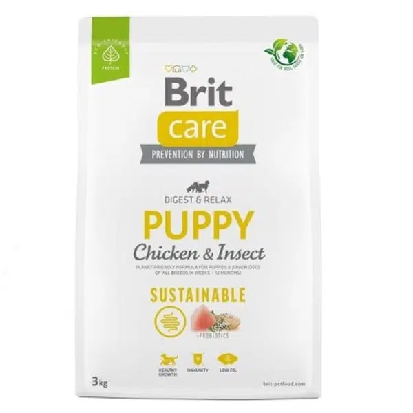 Brit Care Dog Sustainable Puppy Chicken & Insect 3 kg | Granule pre psov