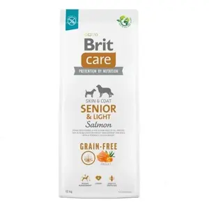 Brit Care Dog Grain-free Senior & Light Salmon 12 kg | Granule pre psov