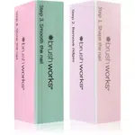 Brushworks Pastel Buffing Blocks štvorstranný leštiaci blok na nechty