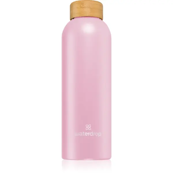 Waterdrop Thermo Steel fľaša na vodu z nehrdzavejúcej ocele farba Pastel Pink Matt 600 ml