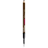NYX Professional Makeup Powder Louder ceruzka na obočie s kefkou odtieň Espresso 1 ks