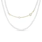 Perlový náhrdelník s variabilním zapínáním ze zlata KLENOTA