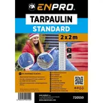 Plachta zakrývací STANDARD, 2 x 2 m, 70 g/m², modro - stříbrná, ENPRO